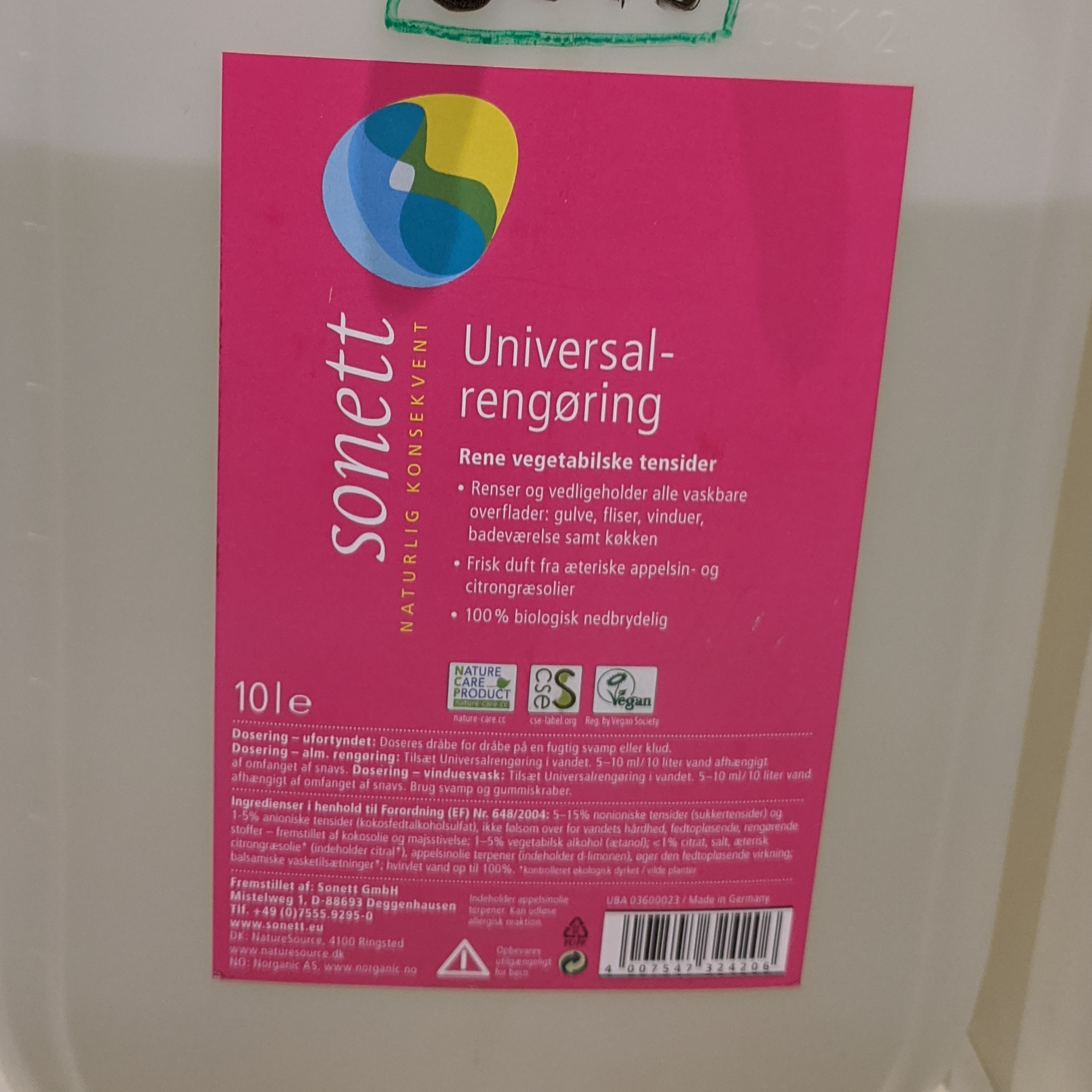 Universalrengøring (appelsin/citrongræs)