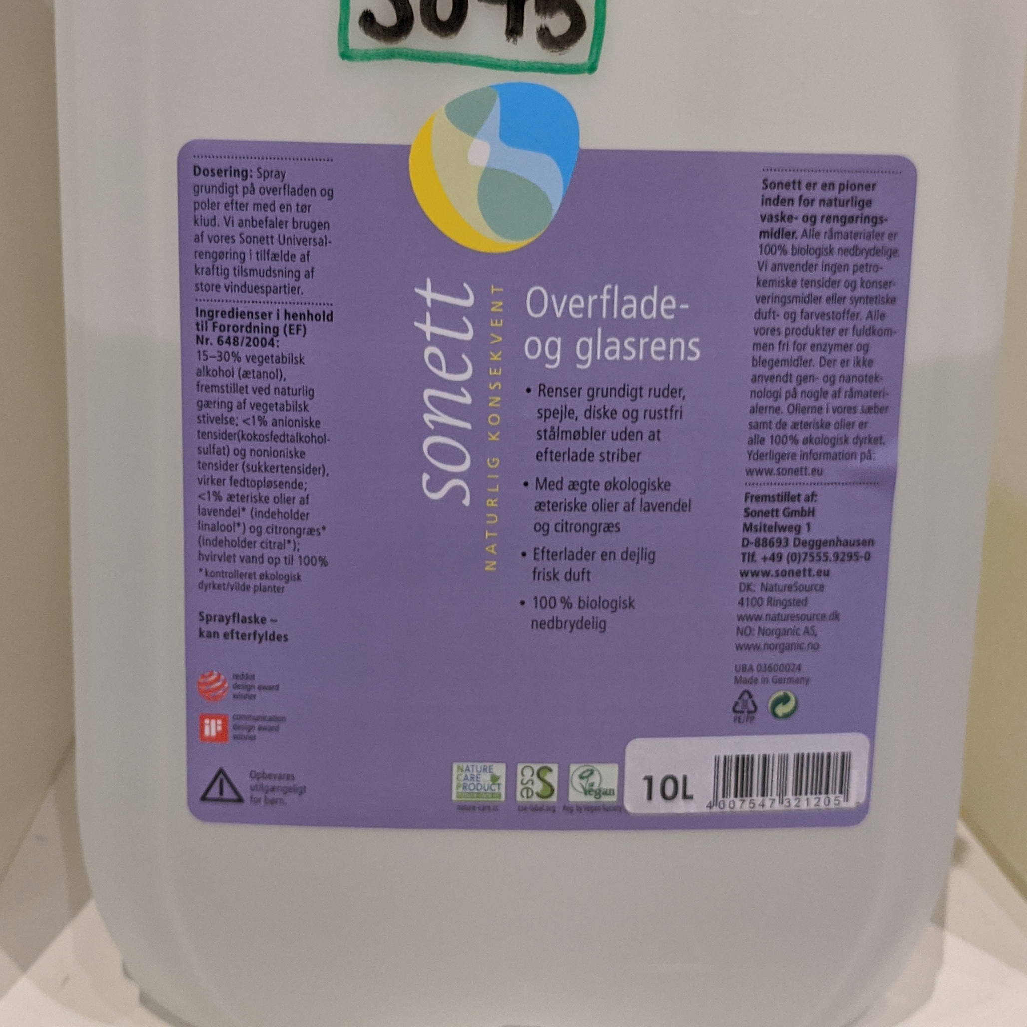  Glas og overfladerens (lavendel citrongræs)